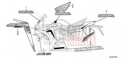 MARQUE (4) CBR650FAH de 2017